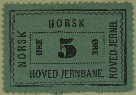 Frimerker stamps Norway Norsk Hovedjernbane Railway Parcel Stamps timbres-poste Briefmarken